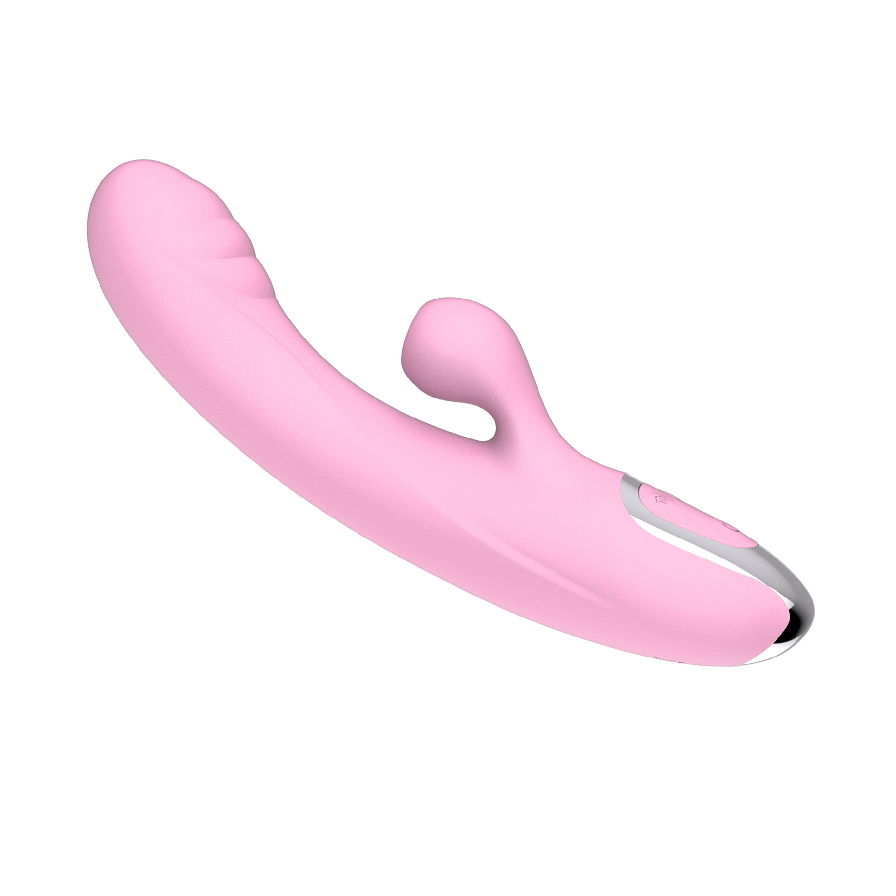 Cordless Dildo Massager Clit Sucker - Pink